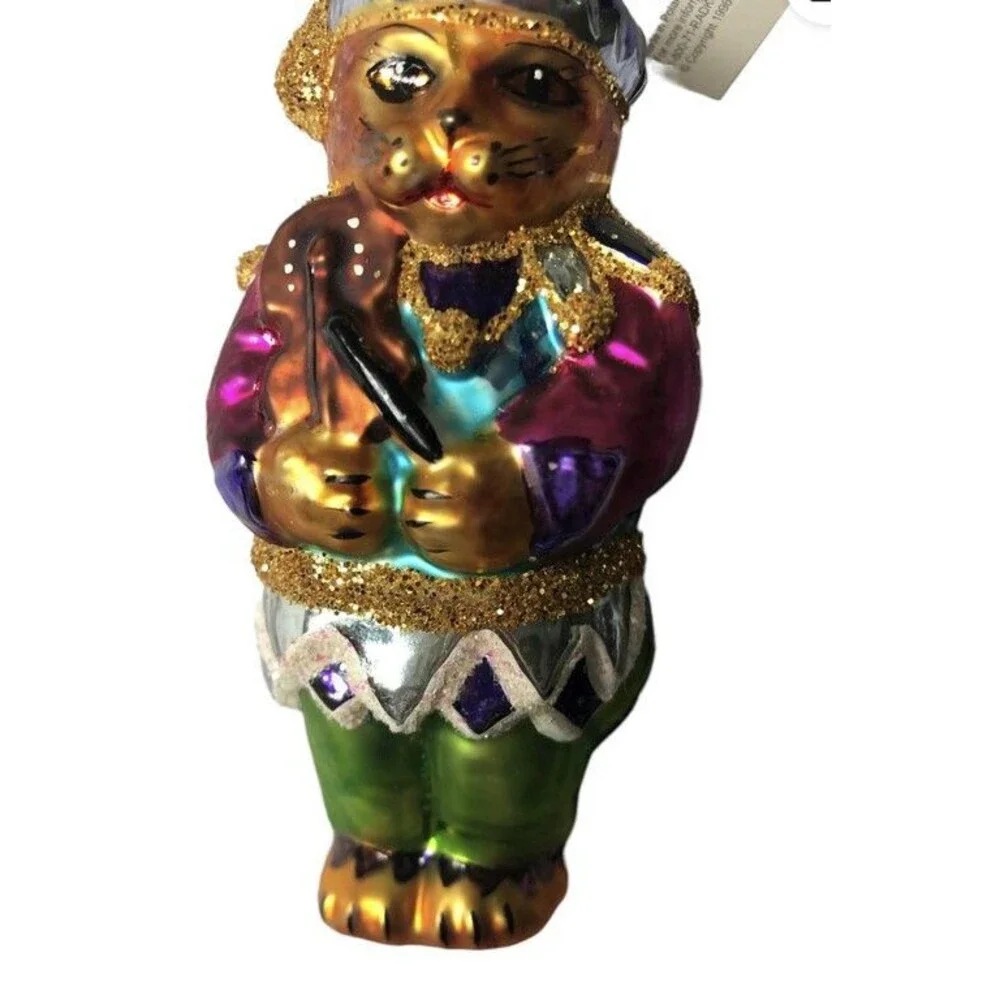 Christopher Radko Romeow Cat Ornament Retired Excellent 4.5